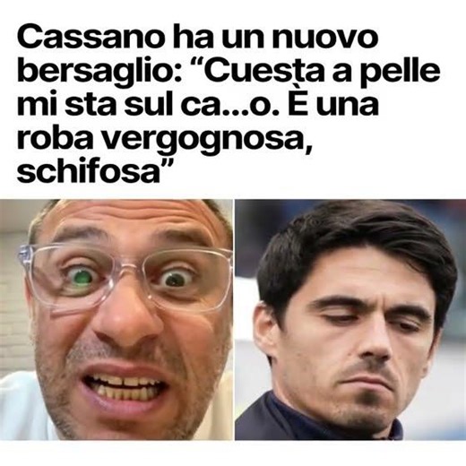 Carlos Cuesta è già al livello di Massimiliano Allegri, per l'antipatia… #cassano
