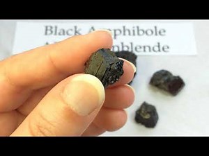 Crystal & Mineral Education: BLACK AMPHIBOLE AKA Hornblende