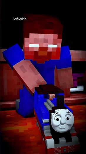 When Minecraft Characters Meet Thomas The Train 🚂 | Crazy Adventure