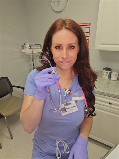 Im sorry if I 💦 all over you. #wet #scrubs #nurse