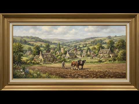 Countryside Calm | Peaceful Farming Scene for Relaxation & Focus