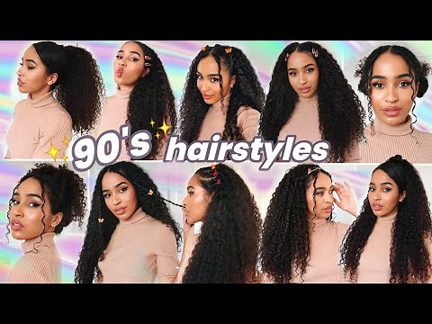 90's/00 EASY CURLY HAIRSTYLES ! (no braiding)✨ 2025