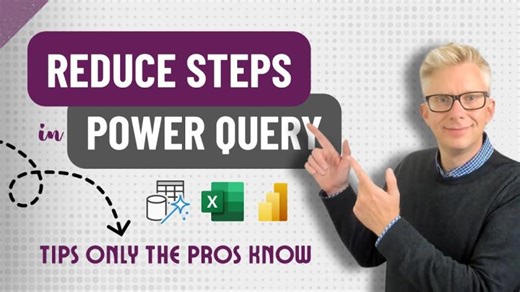 Reduce Steps in Power Query - Tips Only the Pros Know! | Michael Scholz