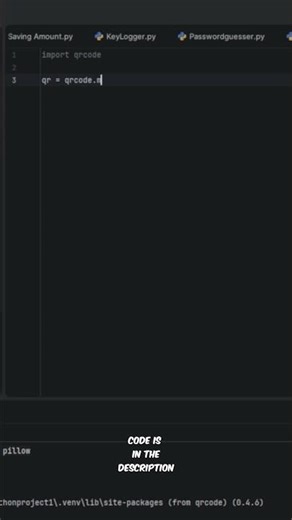 How to make a qr code generator in python