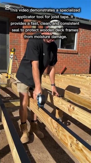 Efficient Deck Joist Tape Application