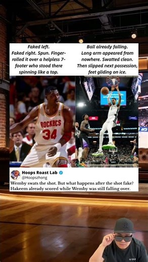 Why Hakeem Would Destroy Wembanyama 🤯 #nba #basketball