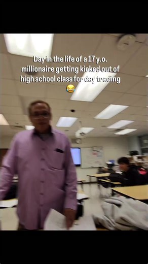 They told me to close my laptop. I told them I was closing trades. 📉📈 Got kicked out of class for day trading… not because I was failing, but because I wasn’t “paying attention.” Funny how they teach you how to work for money, but not how money works. This is just a day in the life when you don’t fit the 9–5 conditioning camp. 💻🔥 #DayTrading #mindsetmotivation #youngentrepreneurs #hustleculture #financialfreedom