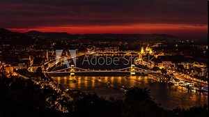 Budapest by Night 03 (4k UHD time lapse)