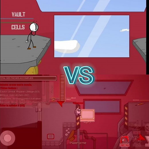 Among Us Crash VS Henry Stickmin #amongus #vs #henry