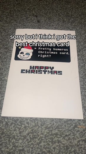 my sister gave it to me 😞 #undertale #sans #christmas #christmashaul #fyp