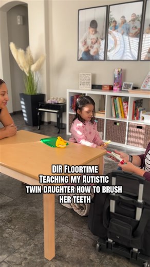 Eliana Twin Mama🧩 on Instagram: "Brushing teeth has been a huge challenge for my autistic daughter with sensory sensitivity. Getting her to hold a toothbrush has been a huge step forward. Her OT does great at making her feel comfortable in hopes to get her to brush on her own one day #explore #explorepage✨ #autismawareness #sensoryprocessingdisorder #autism"