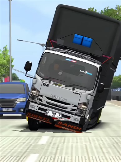 Balap Menggunakan FMods di Bussimulator Indonesia