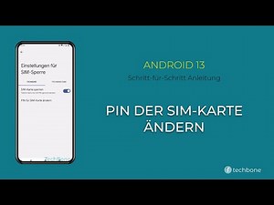 PIN der SIM-Karte ändern [Android 13]