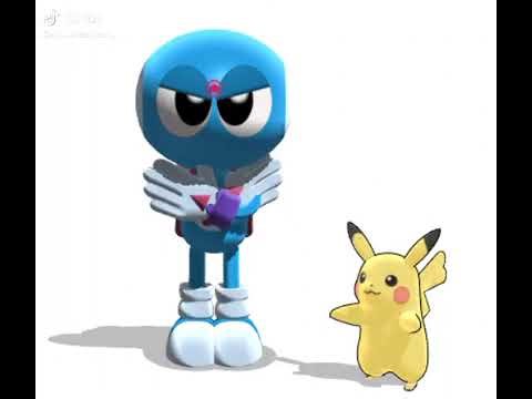 Davy And Pikachu (Chameleon Twist, Pokemon MMD)