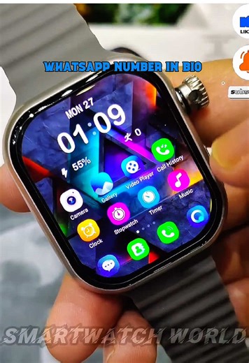 Smart Watch HW Ultra Features and Social Media Integration