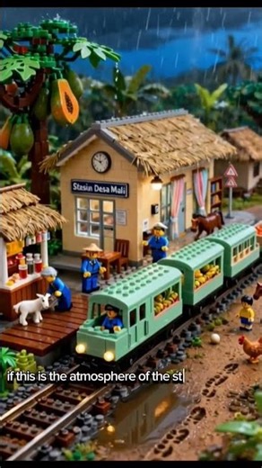 Lego station in the village. #shorts #reels #lego