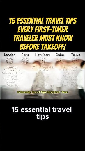 15 Essential Travel Tips Every First-Timer Traveler Must Know Before Takeoff! #travel #trip