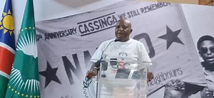 Make peace... Swapo member Elijah Ngurare has urged Namibian youth organisations to bury the hatchet, hold hands and strive for the common denominator. He spoke today in Windhoek during the Nanso General Students Council convention. Video: Rudolf Gaiseb | New Era Newspaper