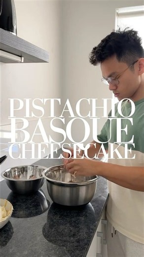 Pistachio Basque Cheesecake