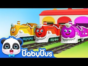 Train Song🚂 | Cars for Kids | Ambulance, Police Car, Fire Truck | Kids Cartoon | BabyBus