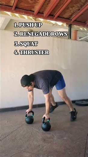 tecnica de kb man maker complex #fit #gymtips #homeworkout #kettlebellworkout #crossfit #tutorial