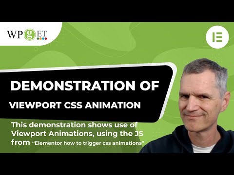 Elementor Using "In Viewport" CSS Aminations