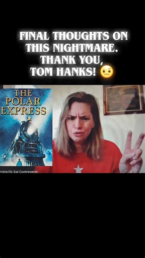Kat Controversy on Instagram: "On this Christmas Eve eve, here's a final clip from my video "The Polar Express Is Super Creepy - Change My Mind", available on my Rumble channel: Kat Controversy, where I share haunting thoughts about the film with a special message to Tom Hanks and the entire creative team behind it. https://rumble.com/v730wxs-the-polar-express-is-super-creepy-change-my-mind.html?e9s=src_v1_cmd,src_v1_ucp_f #reels #Christmas #christmasmovie #thepolarexpress #tomhanks"