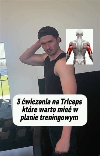 #fit #triceps #gym #forma #trener 3 ćwiczenia na Tricepsy, które warto stosować w swoim planie treningowym 😁