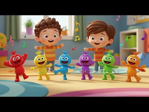 Six Little Toy Puppets Dance Dance Dance | Musical Toy Song & Preschool Rhymes