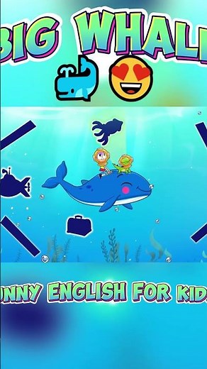 Big Whale🐳😍 Funny English for Kids! #kids #funny #animation