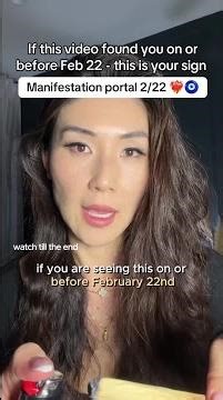 If this video found you on or before Feb 22 - this is your sign - Manifestation portal 2/22 ❤️�