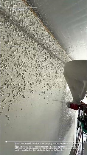 Insane Wall Texture Spraying Process! Fast & Satisfying Finishing Technique 🔥