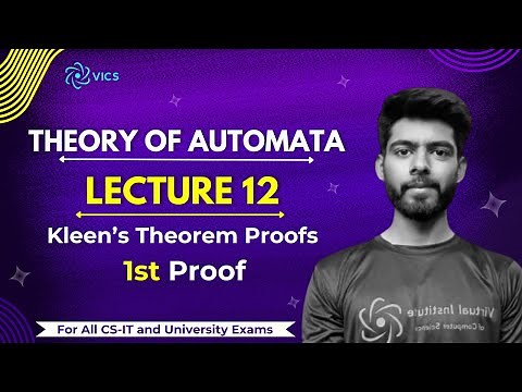 12- Kleen's Theorem Proof Part 1 | Understand with Examples | Theory of Automata
