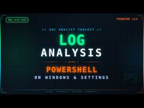Log analysis with Powershell on windows and Setting