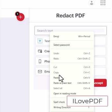 Redacting PDF to hide Confidential Text using ILovePDF