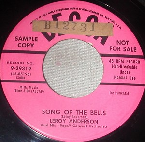 Leroy Anderson And His "Pops" Concert Orchestra - Song Of The Bells