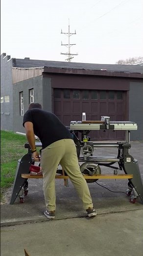 No Space? Roll the Shopsmith MARK 7 Outside and Get to Work! 🪵✨