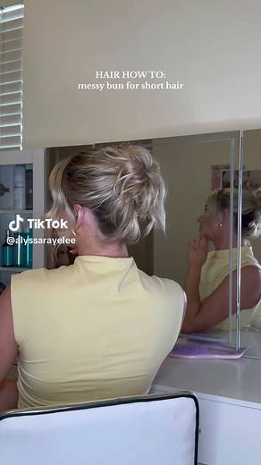 Short Hair Messy Bun Tutorial: Easy Updo for Short Locks