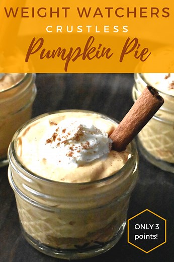 Weight Watchers Friendly Crustless Pumpkin Pie