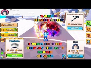 New Mage Class in Saber Simulator GAME CHANGER