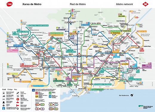 Métro à Barcelone et transports en commun : Prix, carte en 2025