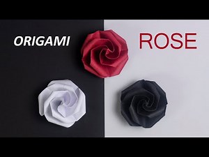 Origami rose. How to make a paper rose.