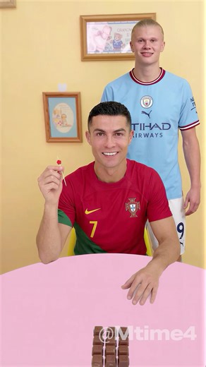 Ronaldo x Haaland Chocolate Trend 🍫 #football