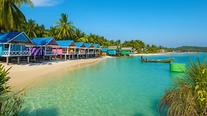 Cambodia - Boat Ride & Arrival at Koh Rong Island