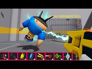 Play with ITEMS! Barry Prison Run! HARD MODE Roblox (first person #obby)