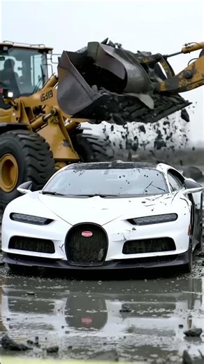 Luxury Supercars VS. Heavy Machinery: Epic Model Destruction! 💥