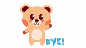 Animation Little Bear Saying Bye Stock Footage Video (100% Royalty-free) 1064431876 | Shutterstock