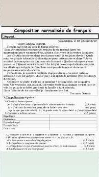 Normalisé français 3ème année collège.