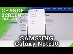 How to Set Up Screen Timeout SAMSUNG Galaxy Note 10 - Screen Sleep Time