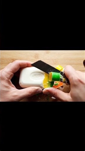 Hidden Rainbow Soap Slice 🌈 | Oddly Satisfying ASMR Cutting (No Talking)